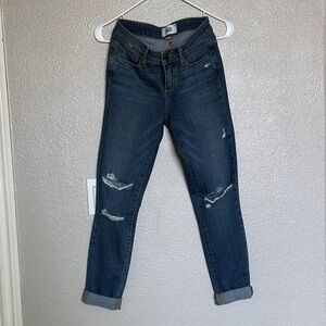 PAIGE: Distressed skinny jeans - Size 25
